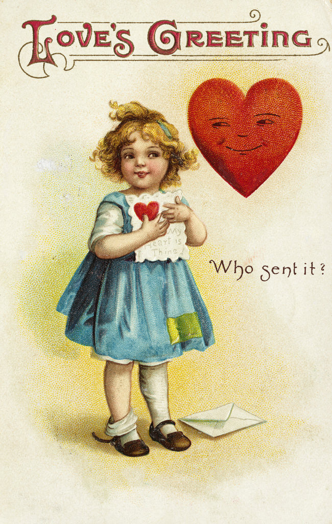 Detail of Love's Greeting Postcard by Anonymous