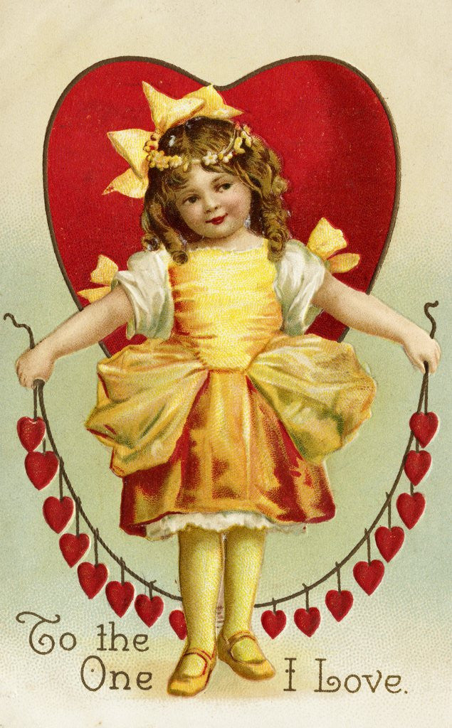 Detail of To the One I Love Postcard by Anonymous
