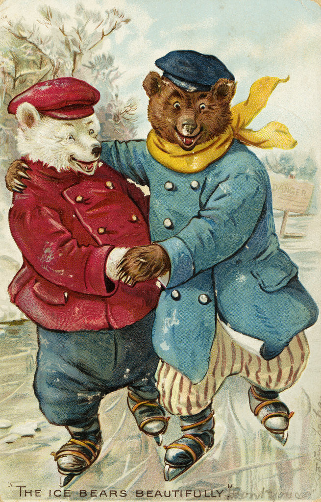 Detail of The Ice Bears Beautifully Postcard by Anonymous