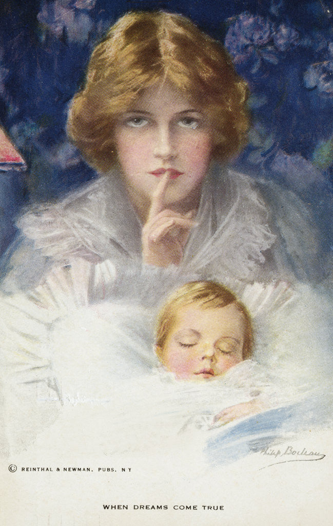 Detail of When Dreams Come True Postcard by Philip Boileau