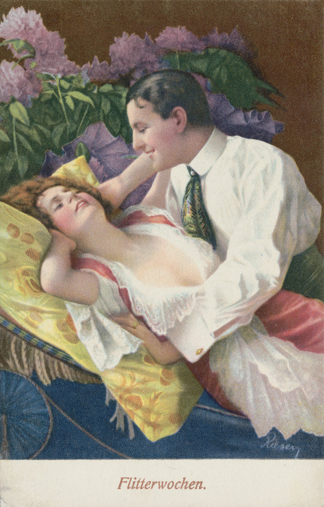 Detail of Flitterwochen Postcard by Anonymous