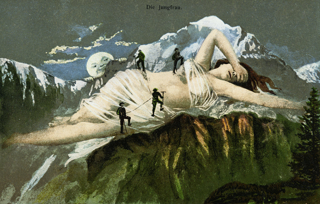Detail of Die Jungfrau Postcard by Anonymous