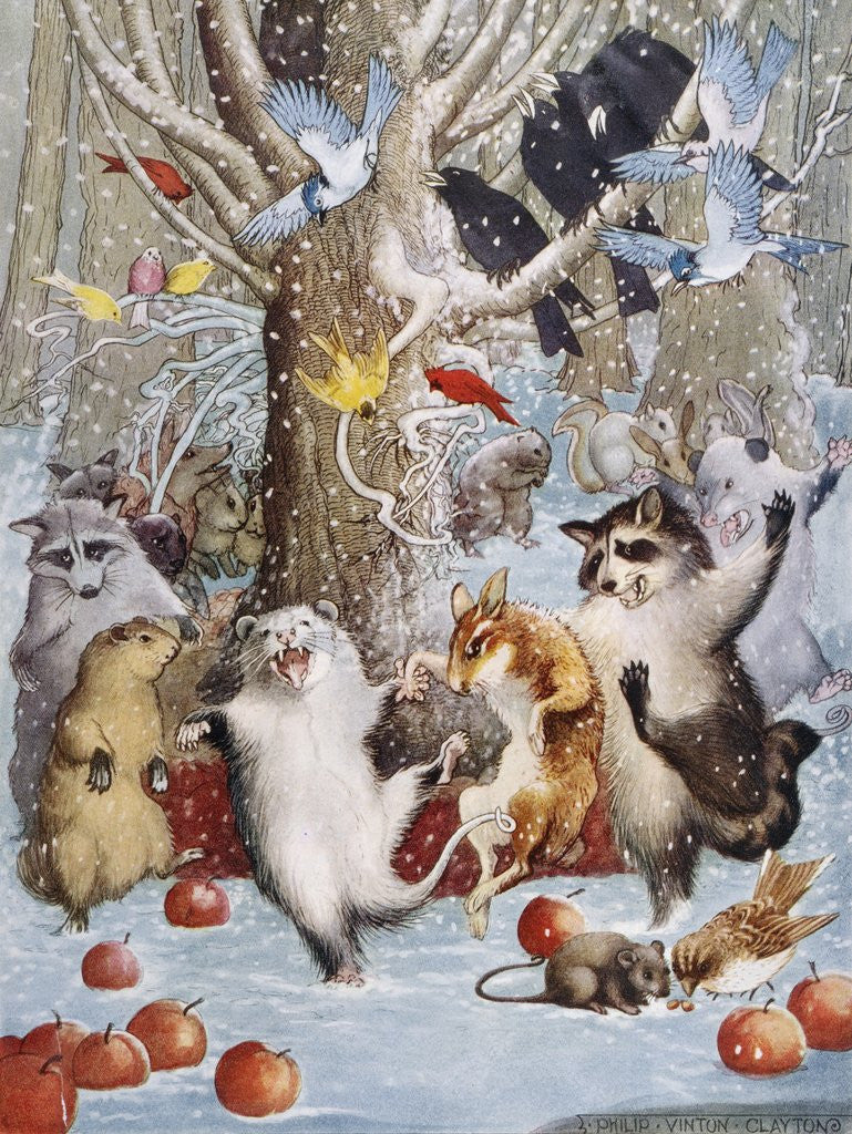 Detail of Christmas in the Woods by Philip Vinton Hopkins