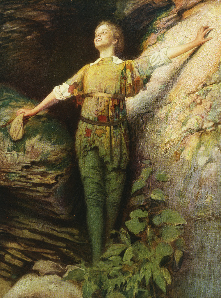 Detail of Maude Adams as Peter Pan by Sigismond de Ivanowski
