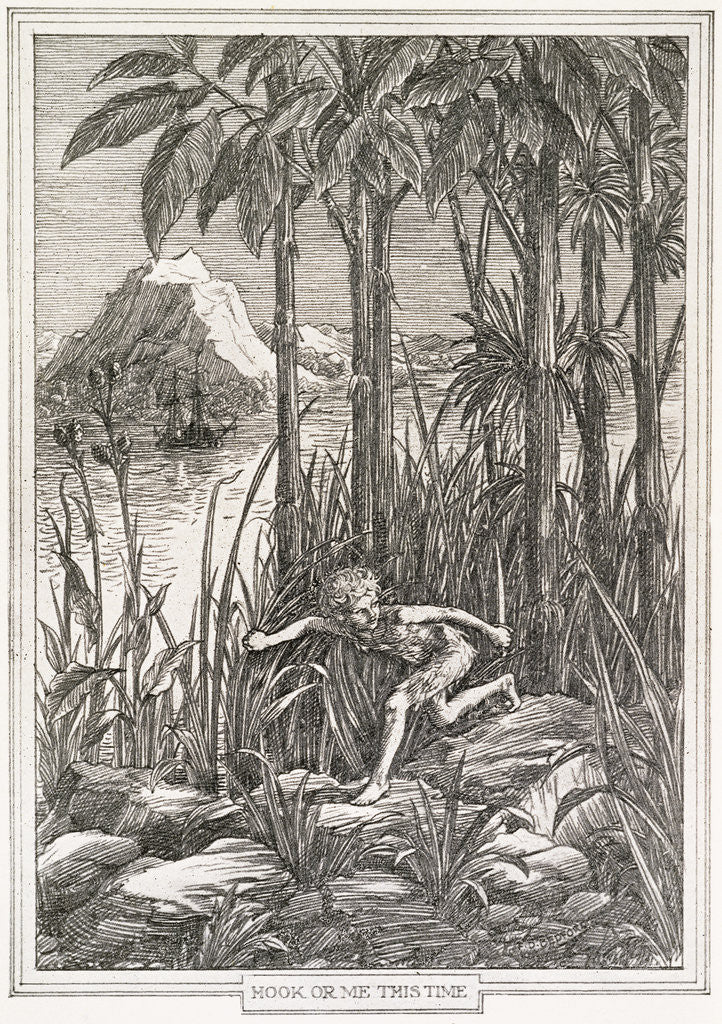 Detail of Hook or Me This Time Book Illustration by Francis Donkin Bedford