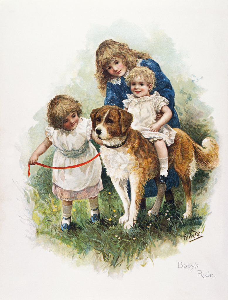 Detail of Baby's Ride Illustration by Anonymous