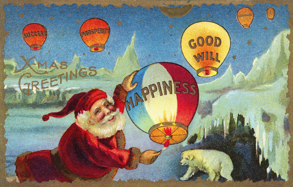 Detail of X-mas Greetings Postcard by Anonymous