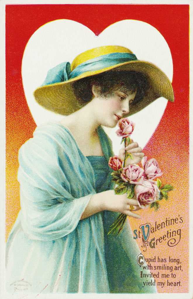 Detail of St. Valentine's Greeting Postcard by Anonymous