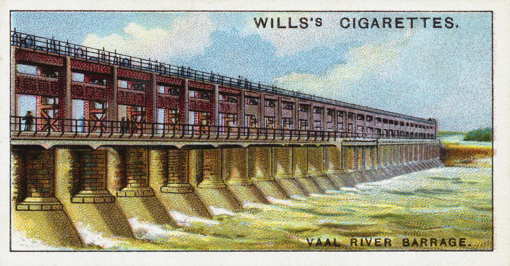 Detail of Vaal River Barrage Wills's Cigarette Trade Card by Anonymous