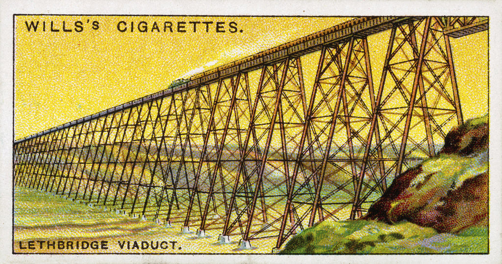 Detail of Lethbridge Viaduct Wills's Cigarette Trade Card by Anonymous