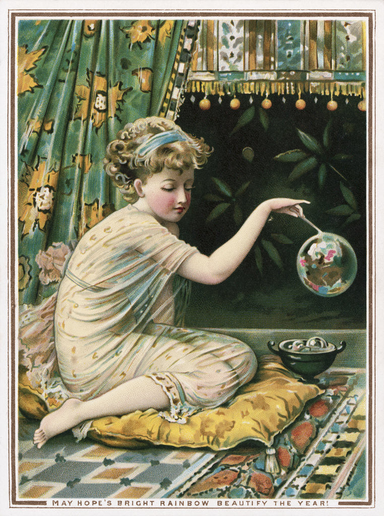 Detail of May Hope's Bright Rainbow Beautify the Year! by William Stephen Coleman