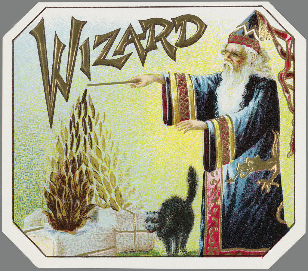 Detail of Wizard Trade Card by Anonymous