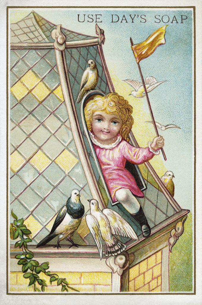 Detail of Use Day's Soap Trade Card by Anonymous