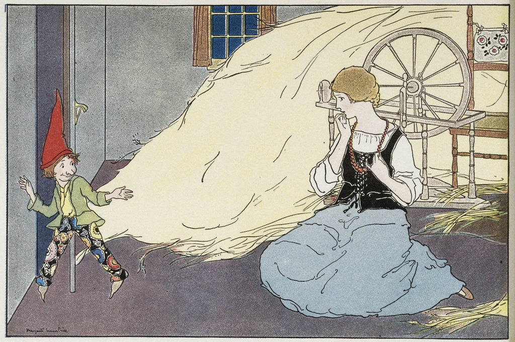 Detail of Rumpelstiltskin Illustration by Margaret Evans Price