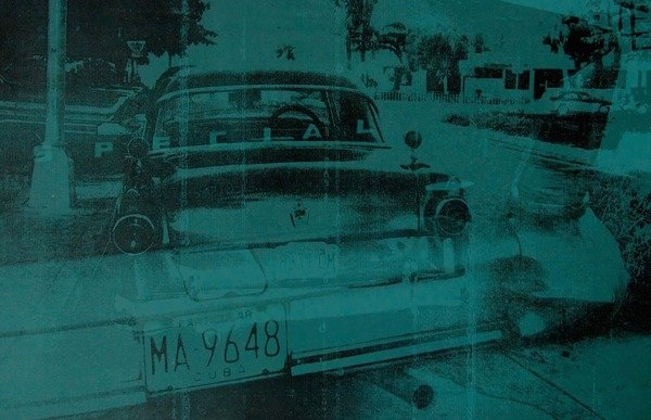 Detail of Abstract green car, 2014 by David Studwell