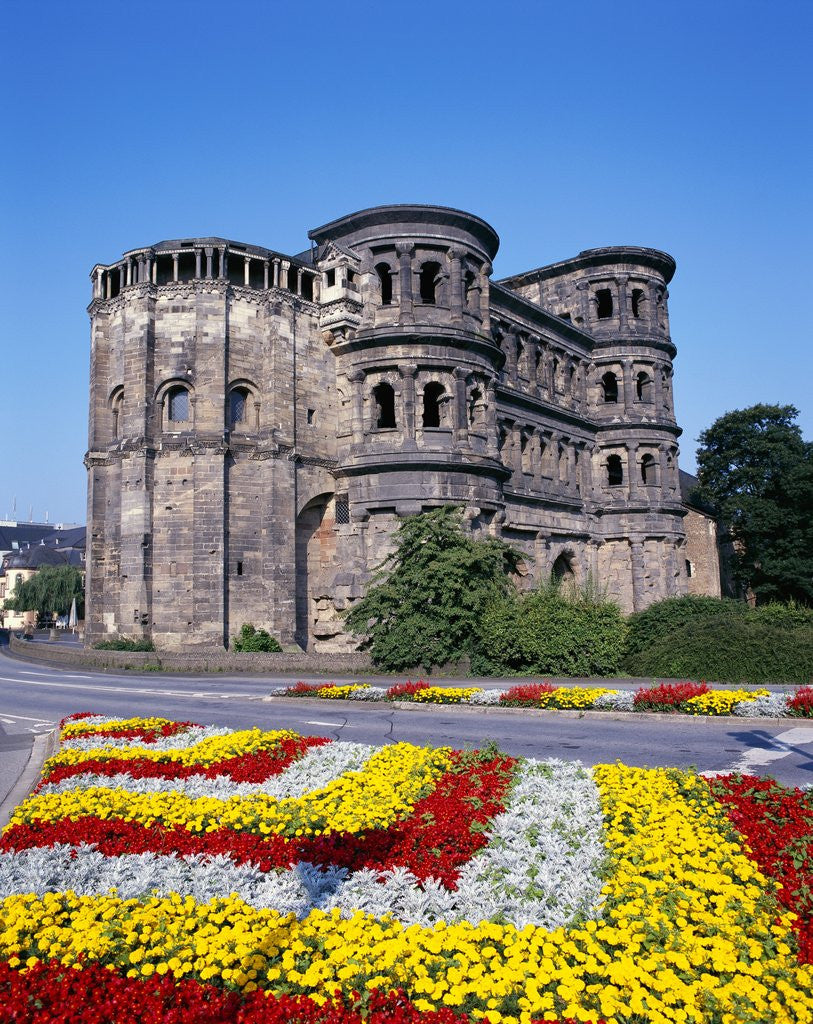 Detail of Flower Beds in Front of Porta Nigra in Trier by Anonymous