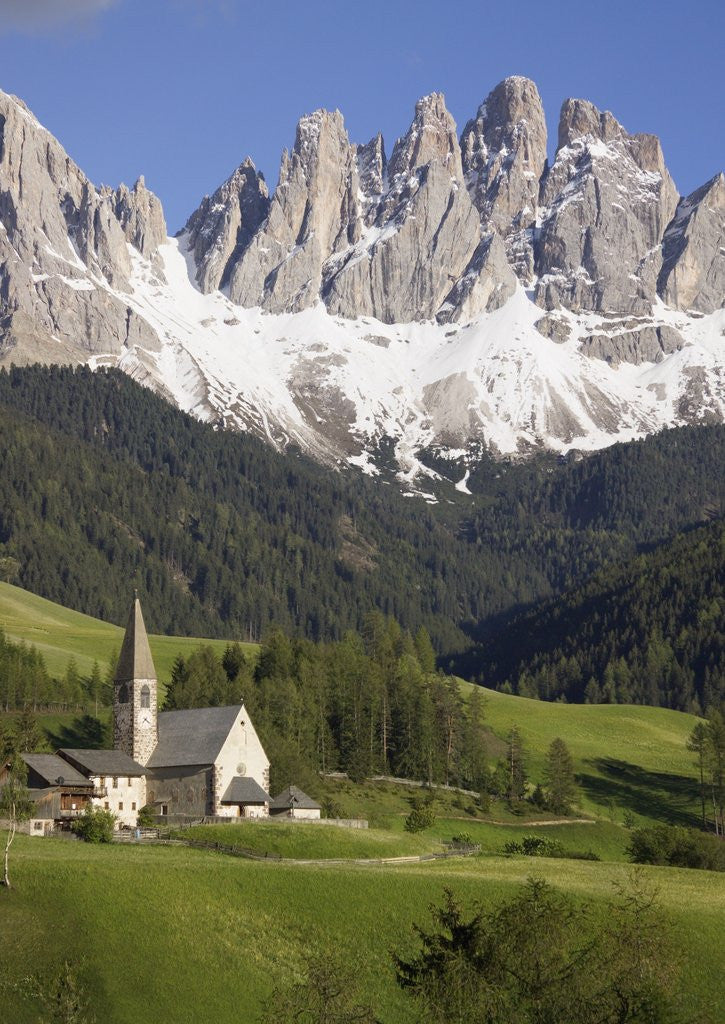 Detail of St. Maddalena Church in Val di Funes by Anonymous