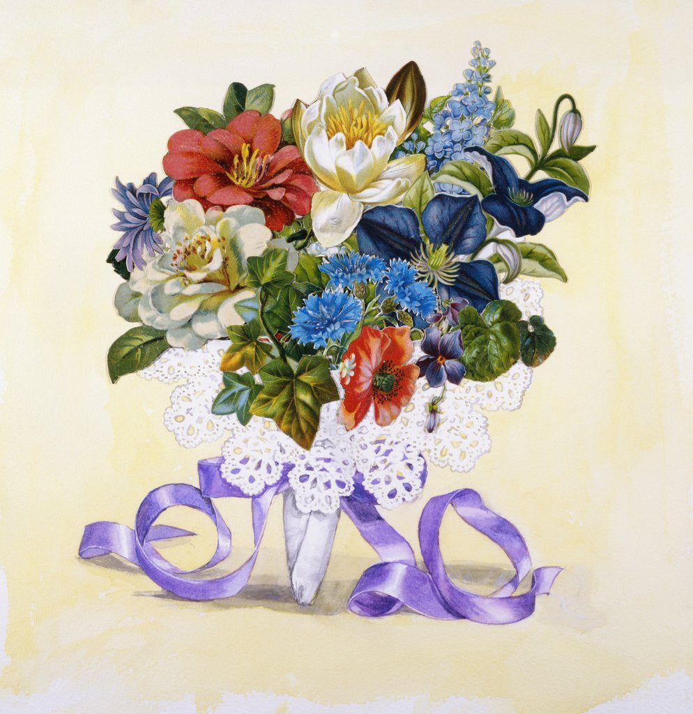 Detail of A Bouquet of Flowers from Good Dog Carl by Alexandra Day