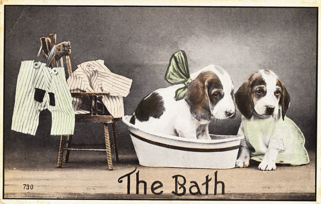 Detail of The Bath Postcard by Anonymous