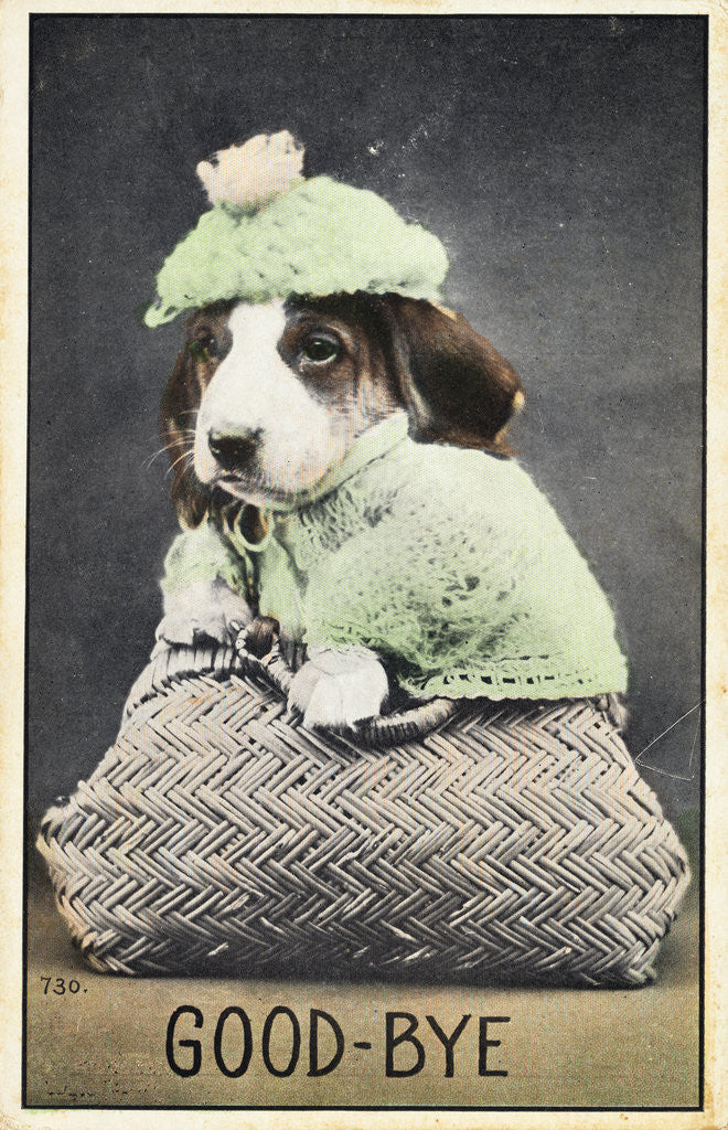Detail of Good-Bye Postcard by Anonymous