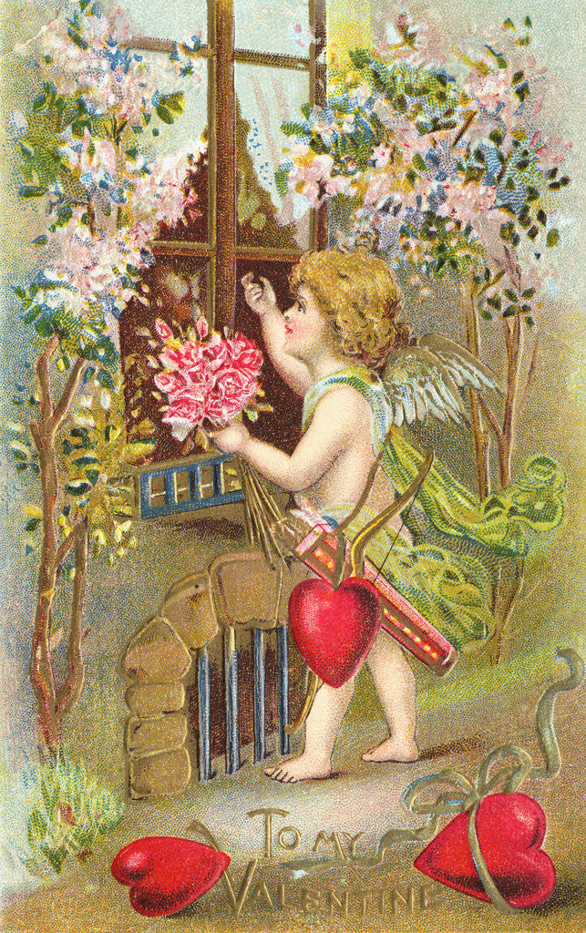 Detail of To My Valentine Postcard by Anonymous