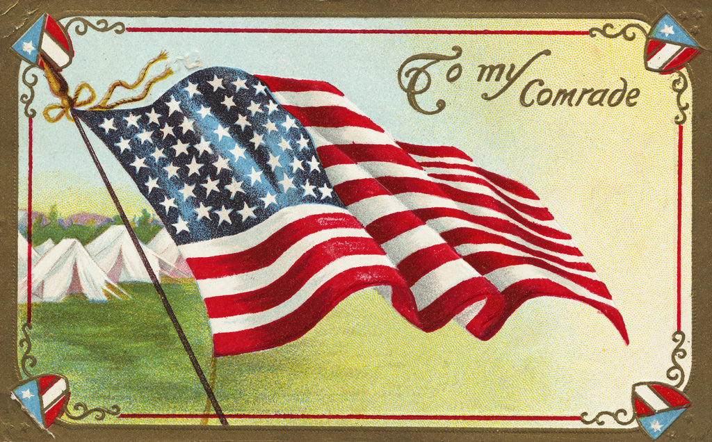 Detail of To My Comrade Postcard by Anonymous