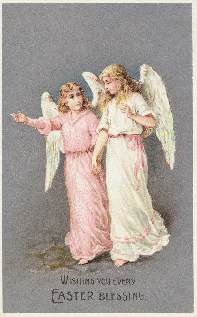 Detail of Wishing You Every Easter Blessing Greeting Card by Anonymous