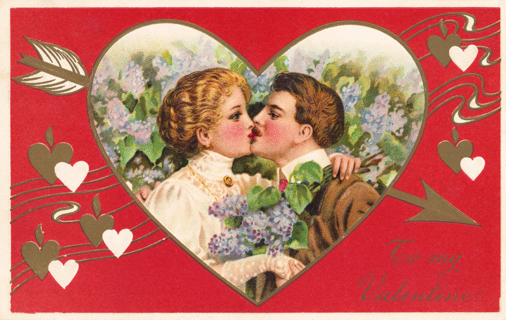 Detail of To My Valentine Victorian Postcard by Anonymous