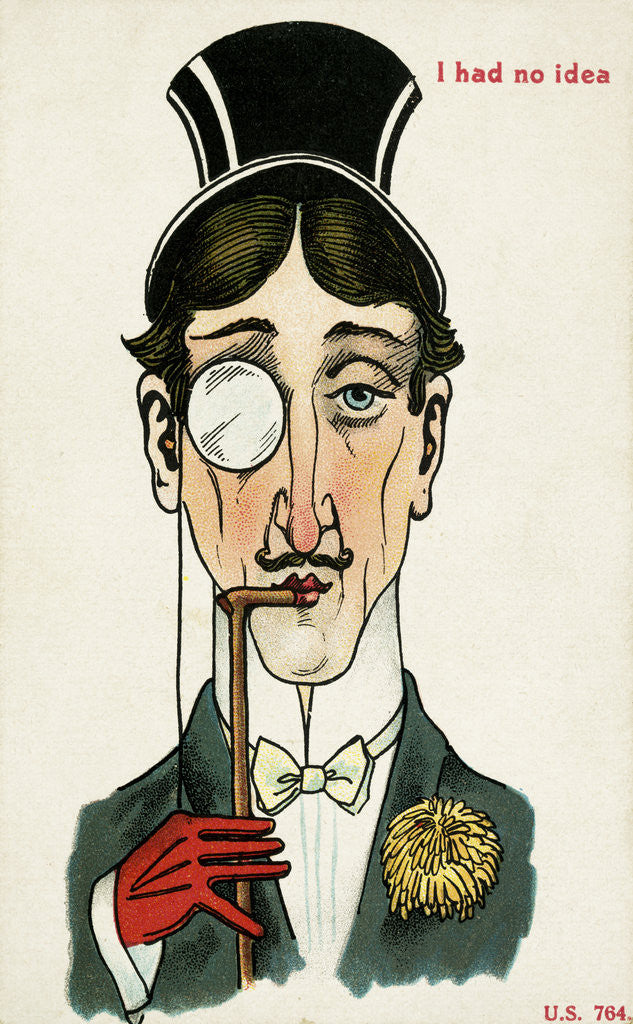 Detail of I Had No Idea Postcard by Anonymous