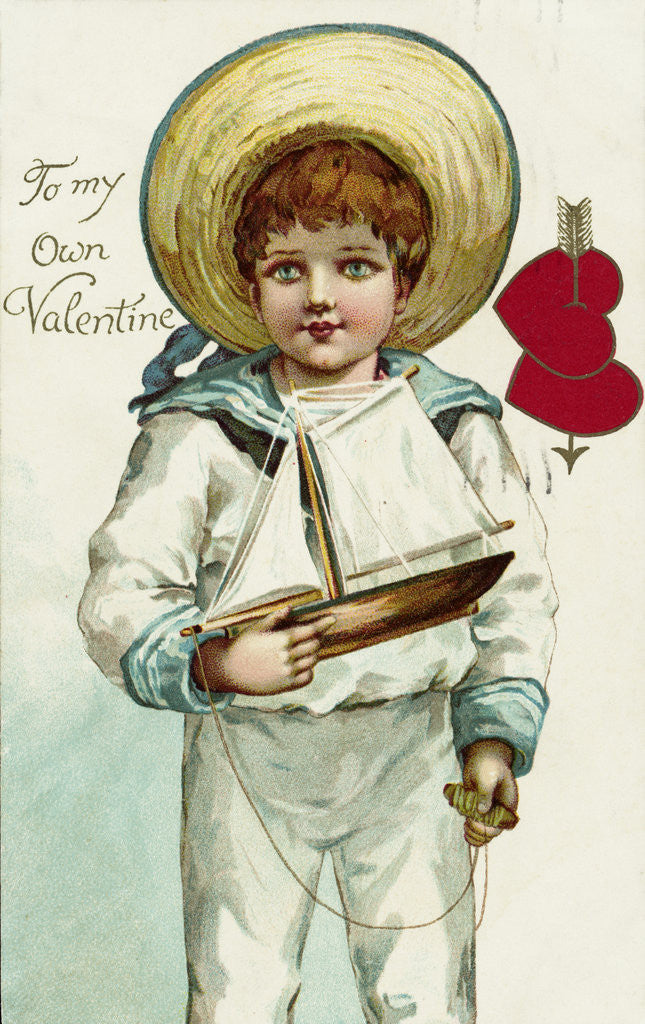 Detail of To My Own Valentine Postcard by Anonymous