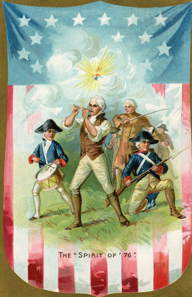 Detail of The Spirit of '76 Postcard by Anonymous