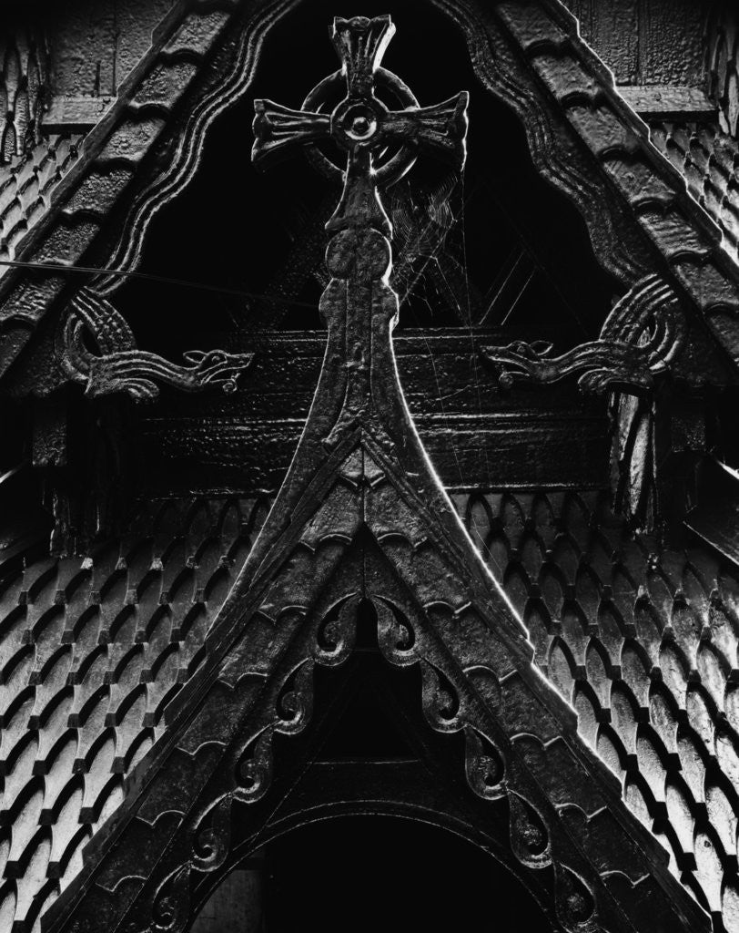 Detail of Stave Church #3 by Gordon Osmundson