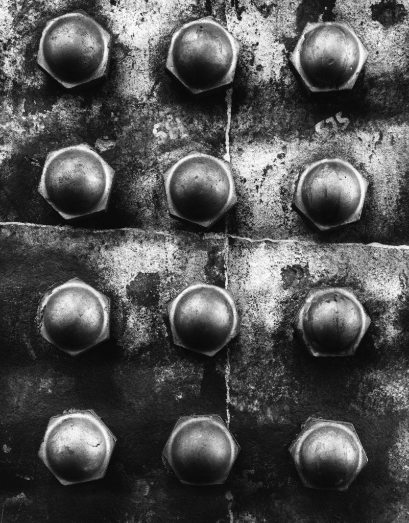 Detail of Twelve Acorn Stay Bolt Caps #2, C&TS #484 by Gordon Osmundson