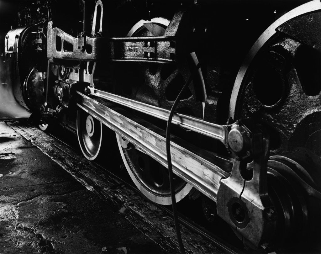 Detail of UP 8444 in Cheyenne Roundhouse from the Railroad Series by Gordon Osmundson