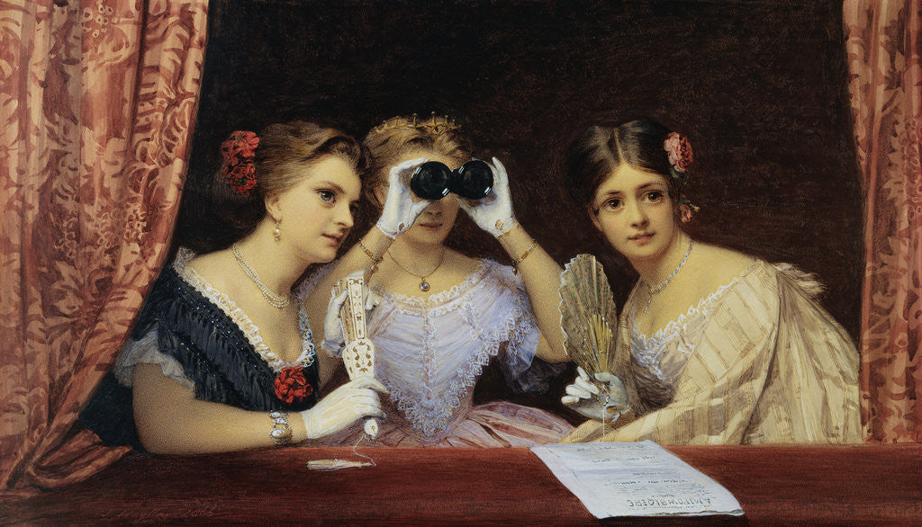 Detail of At the Theater by James Hayllar