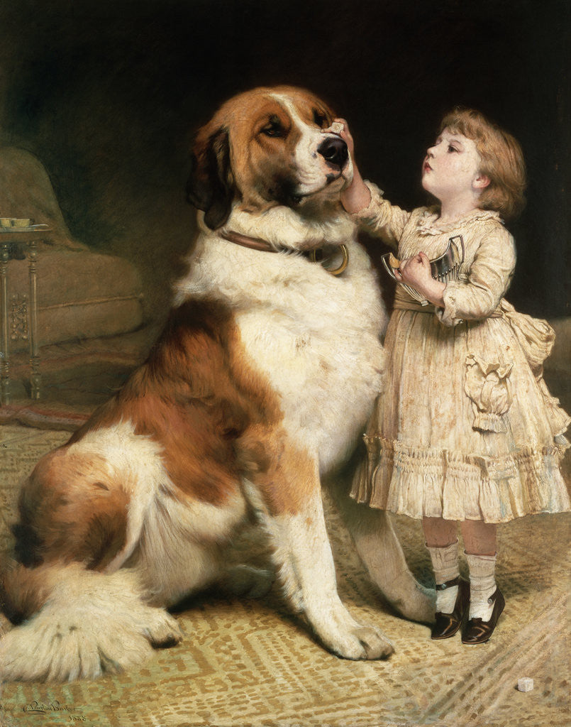 Detail of Tender Loving Care by Charles Burton Barber