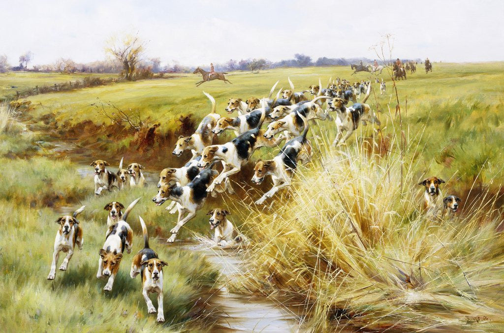 Detail of Full Cry! by Thomas Blinks