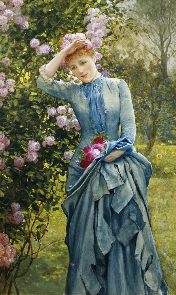 Detail of In the Rose Garden by Edward Killingworth Johnson
