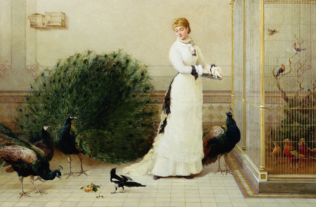 Detail of In the Conservatory Heywood Hardy by Anonymous