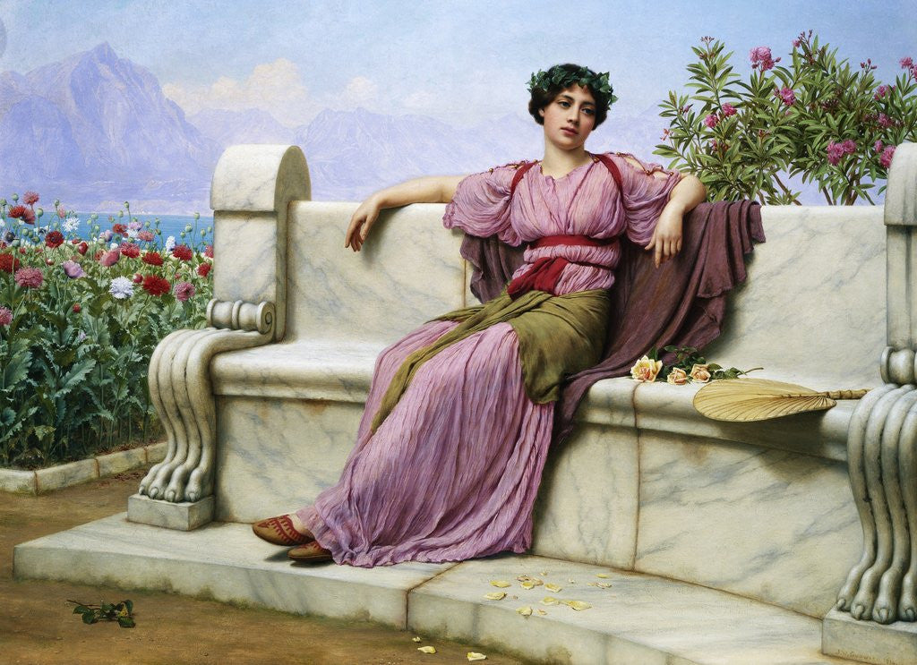 Detail of Tranquility by John William Godward