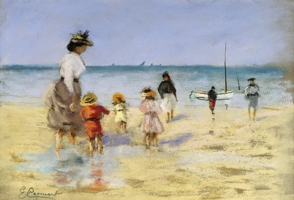 Detail of Going for a Paddle by Emile Cagniart