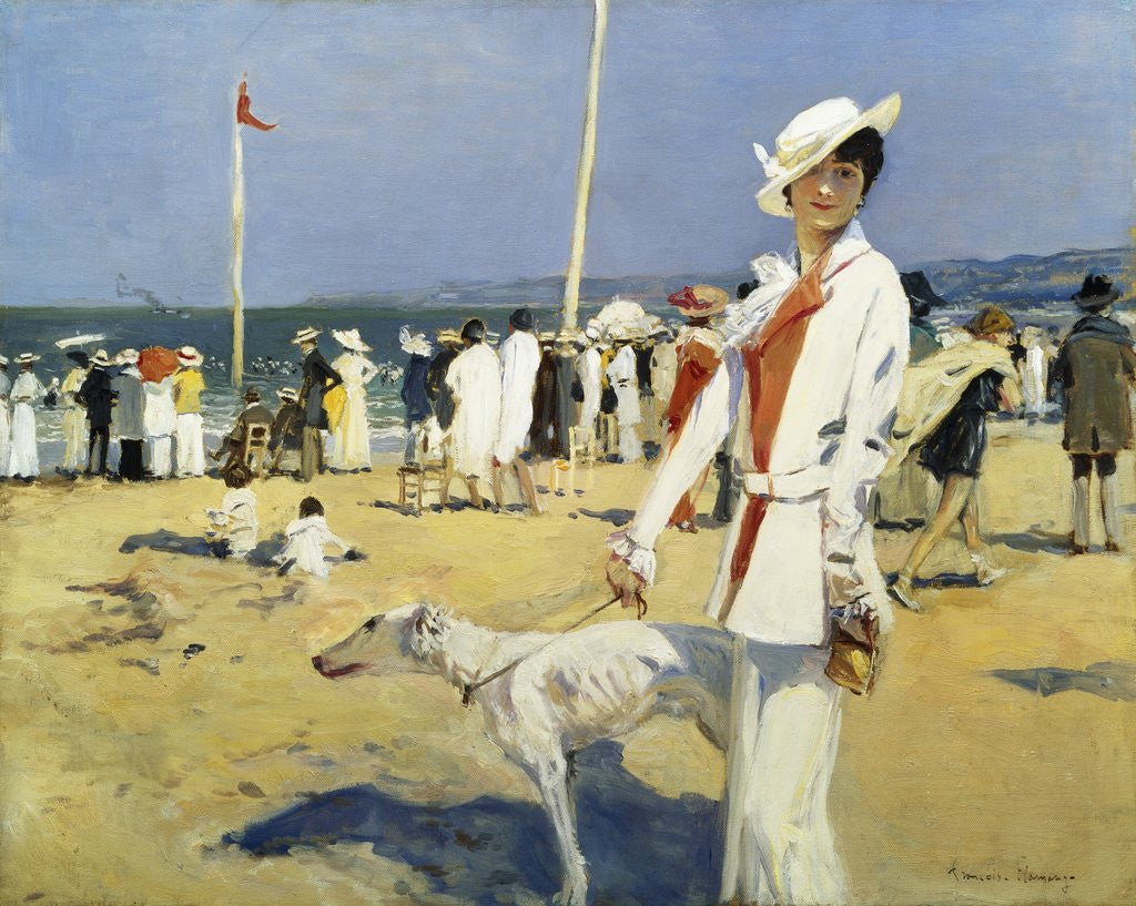 Detail of The Seaside by Francois Flameng