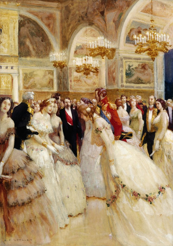 Detail of At the Ball by Auguste Francois Marie Gorguet