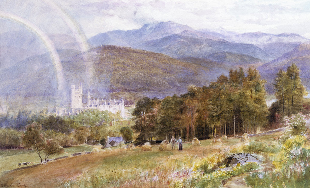 Detail of Balmoral Castle and Lochnagar by Ebenezer Wake Cook