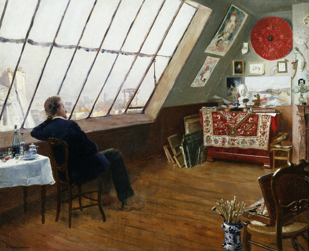 Detail of An Artist in His Studio by Pascal Adolph Jean Dagnan-Bouveret