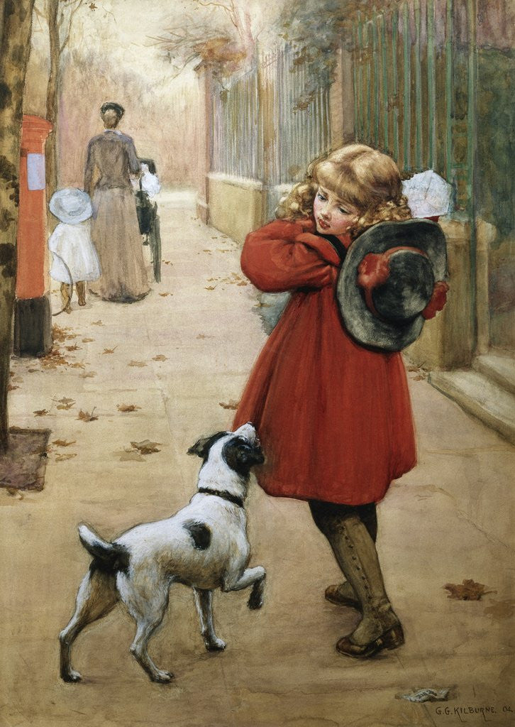 Detail of Is That for Me? by George Goodwin Kilburne