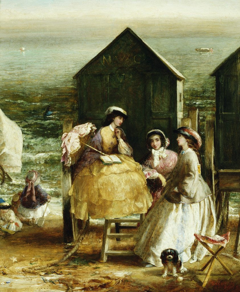 Detail of The Bathing Hut by Charles James Lewis