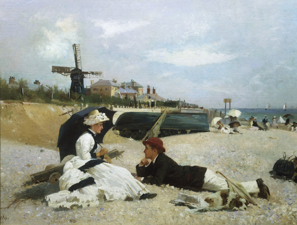 Detail of A Day by the Sea by Alexander M. Rossi