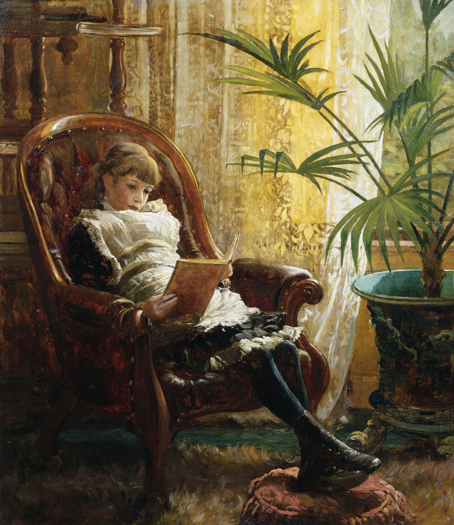 Detail of A Quiet Read by Alfred Augustus Glendening II