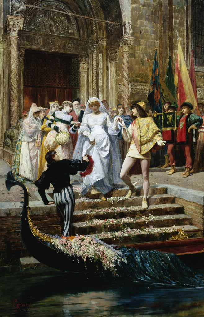 Detail of The Wedding by Pietro Gabrini